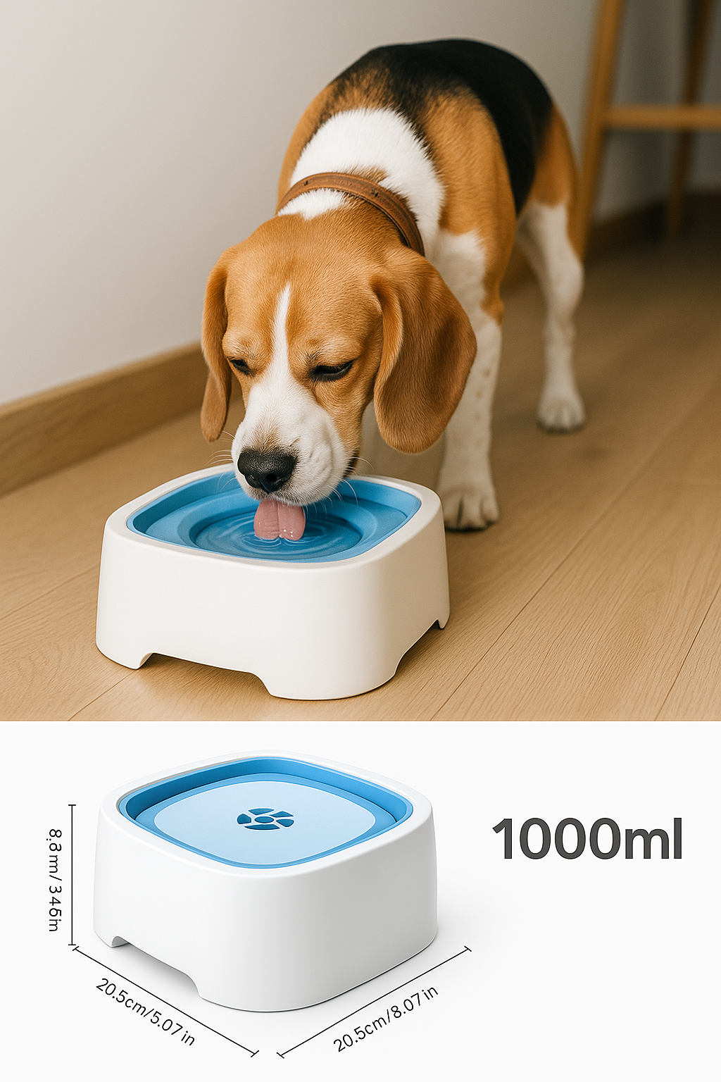 Tazón De Agua Para Mascotas Sin salpicadura