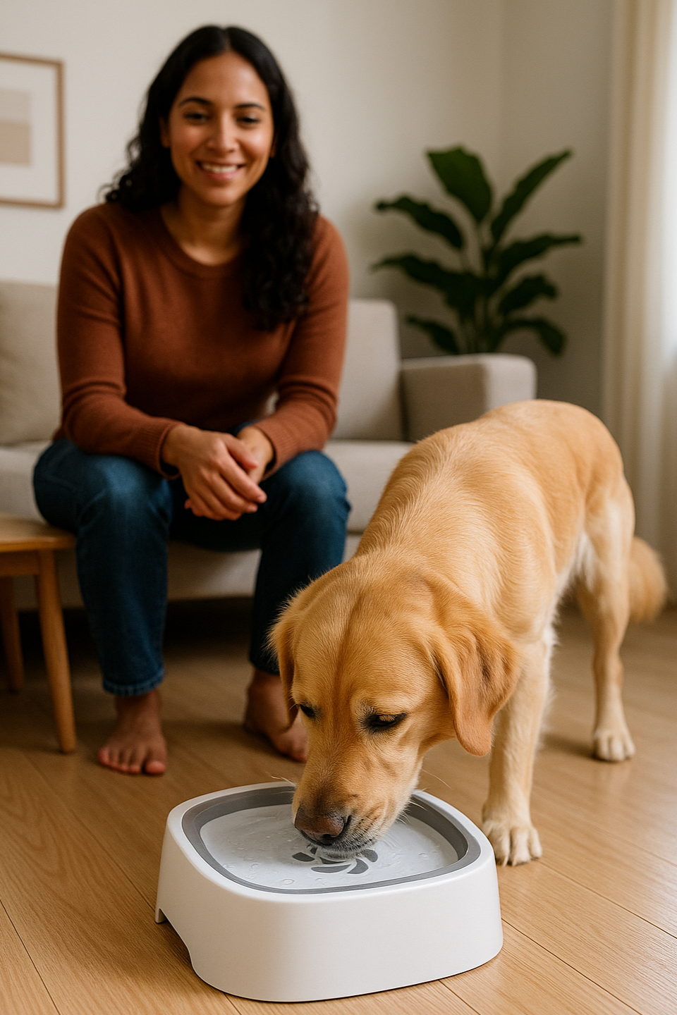 Tazón De Agua Para Mascotas Sin salpicadura