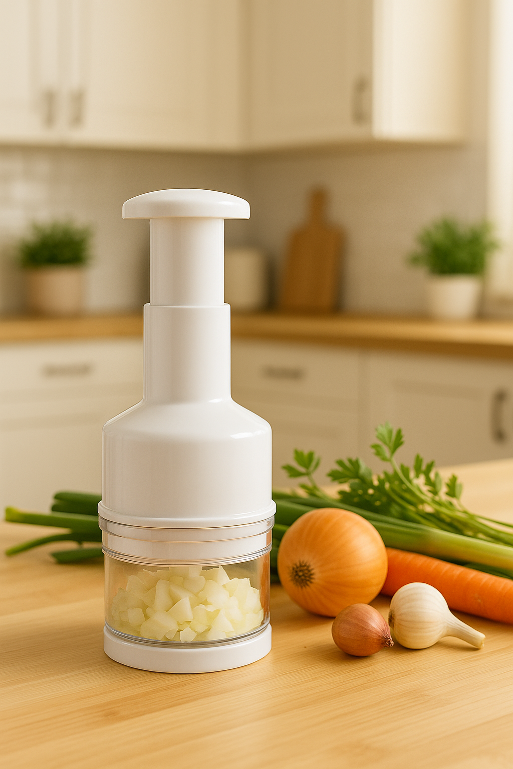 Picador De Ajo, Vegetales.