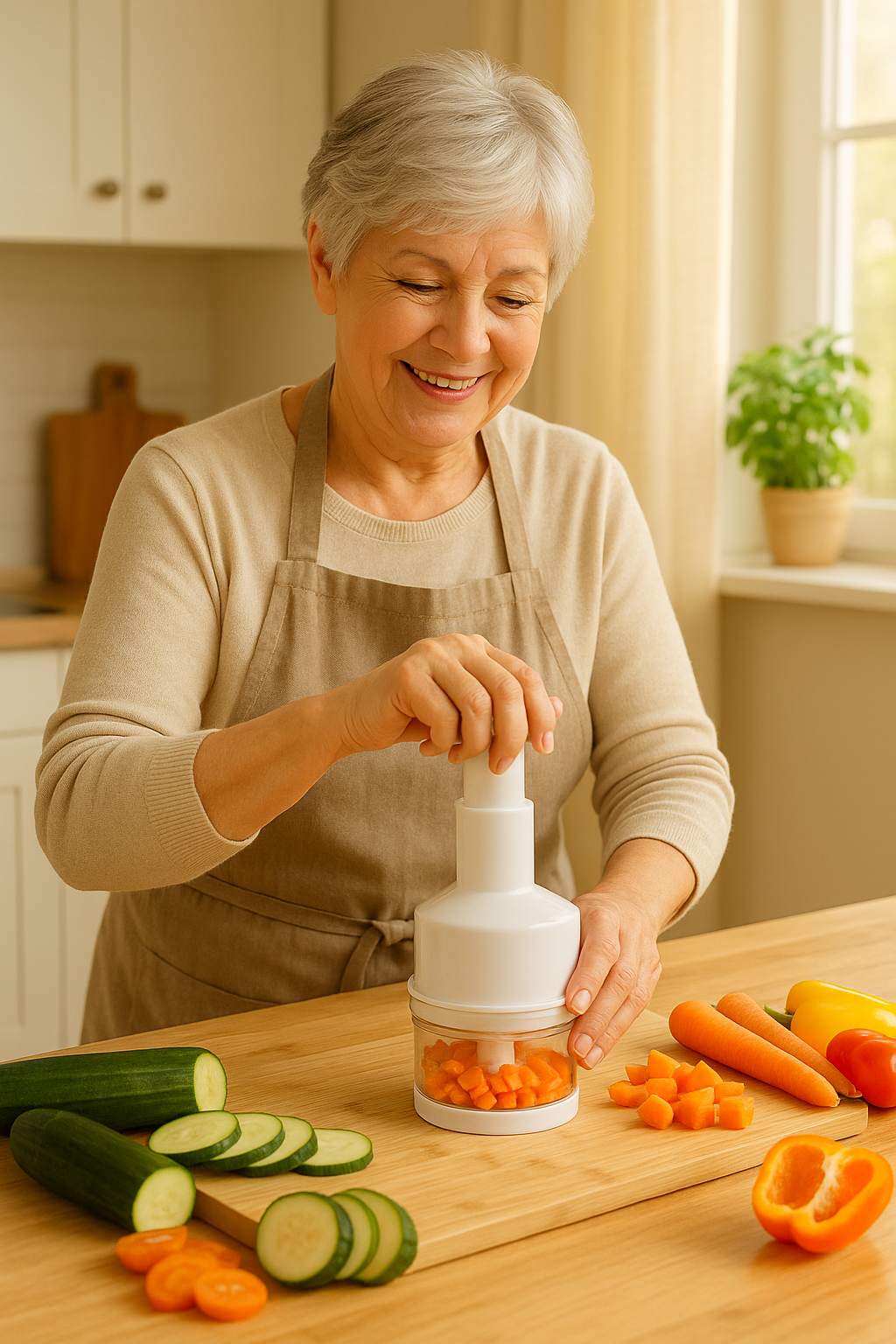 Picador De Ajo, Vegetales.